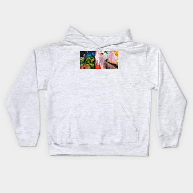 Artists palette Kids Hoodie by Peter the T-Shirt Dude